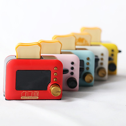 Мини пластиковая хлебопечка, аксессуары для кукольного домика на кухне с микро-ландшафтом, притворяясь опорными украшениями
