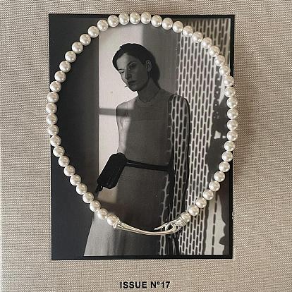 Ожерелья из круглых бусин из ракушек и жемчуга для женщин, с 925 застежками из стерлингового серебра, серебряный цвет гальваническим