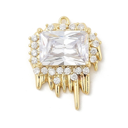 Латунные микро проложить кубического циркония подвески, без кадмия, без никеля и без свинца, подвески в форме барокко