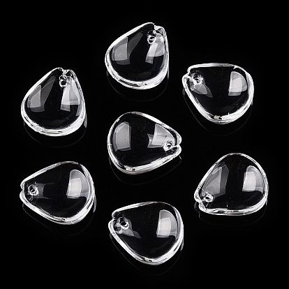 Прозрачные стеклянные бусины-лепестки, круглый цветок сливы