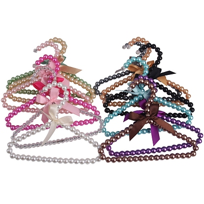 Полиуретановая вешалка для одежды миниатюрная модель, аксессуары для кукольного домика с микро-ландшафтом, со стеклянной жемчуг, притворяясь опорными украшениями