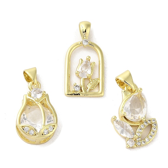 Стойка металлическая латунная микропрофилированная кубическая циркония подвески, со стеклом, реальный 18 k позолоченный, долговечный, без кадмия и без свинца