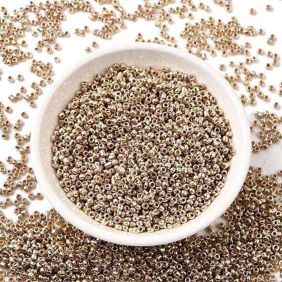 Гальванизируйте стеклянных шариков семени, круглое отверстие Rocailles