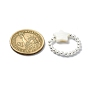 3 piezas 3 conjunto de anillos elásticos con cuentas de concha y perlas naturales de estilo, anillos apilables de corazón, luna y estrella