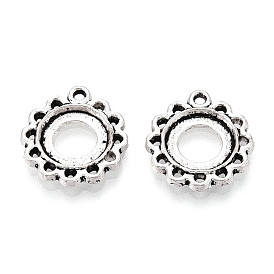 Сеттинги для кабошонов или кулона, сплав, тибетский стиль , без кадмия и без свинца, цветок