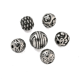 Round 304 Stainless Steel Beads