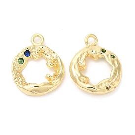 Brass with Cubic Zirconia Pendants, Rings