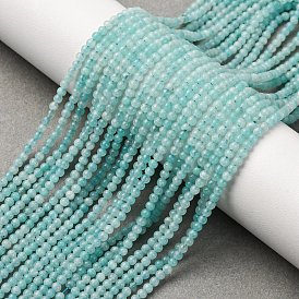 Природных амазонит бисер нитей, круглые