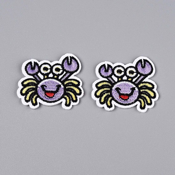 Аппликации из крабов, компьютеризированная вышивка тканью утюжок на / шить на заплатках, аксессуары для костюма