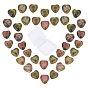 Natural Unakite  Beads Strands, Heart