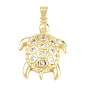 Латунные микро проложить кубического циркония подвески, прелести черепахи, прозрачные