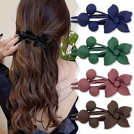 Plastic Alligator Hair Clips, Hair Accessories for Woman Girls, Flower