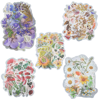 5 сумки 5 стили наклейки для домашних животных, самоклеящиеся наклейки, цветочные темы, для чемодана, скейтборде, холодильник, шлем