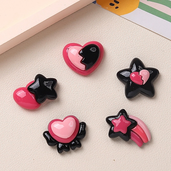 Непрозрачные кабошоны из смолы