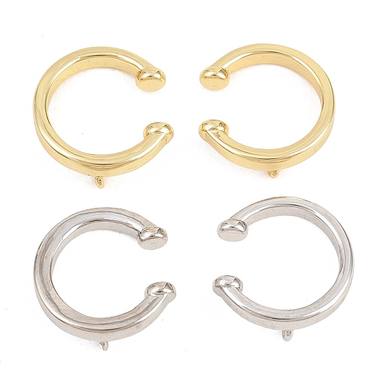 Латунные ушные манжеты, с петлей, без кадмия и без свинца, долговечный, стойки покрытие