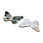 Natural Freshwater Shell & Black Lip Shell & Paua Shell & Natural White Shell Pendants, Butterfly Charms