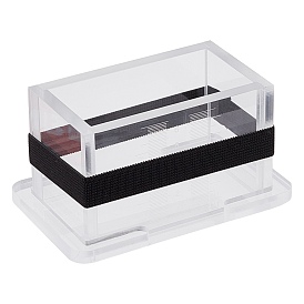 Panneau de séparation en acrylique, pour moule à savon à pain, rectangle, avec une bande de caoutchouc