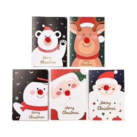Rectangle Paper Greeting Card, with Envelope, Christmas Day Invitation Card