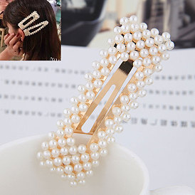 Pearl Hair Clip with Side Clip for Women - Elegant and Stylish