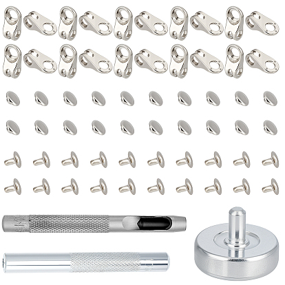 Крючки шнурка сплава ботинка, для скалолазания и уличной обуви, с инструментами для установки петель