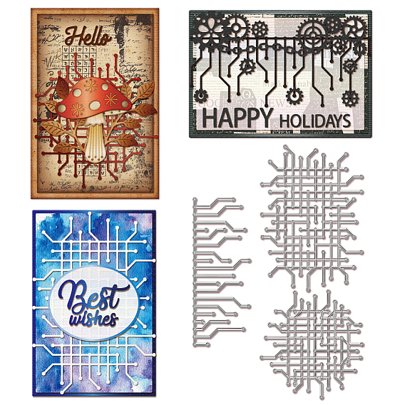 Углеродистая сталь разрезает трафареты, для diy scrapbooking, Фотоальбом, декоративная бумага для тиснения, форма для поздравительных открыток