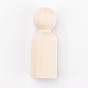Unfinished Wood Male Peg Dolls People Bodies, for Kids Painting, DIY Crafts, Solid, Hard