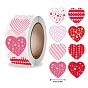 Self Adhesive Paper Stickers, Heart Sticker Labels, Gift Tag Stickers