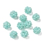 Natural Amazonite Woven Beads, Cluster Beads, Faceted, Round
