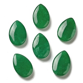 Dyed Natural Malaysia Jade Cabochons, Teardrop