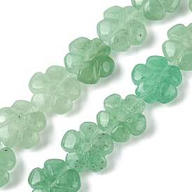 Natural Green Aventurine Beads Strands, Flower