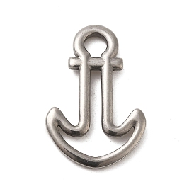 Hollow Out 304 Stainless Steel Pendants, Anchor Charm