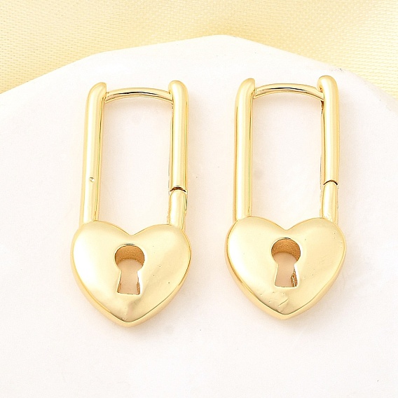 Серьги-кольца с латунным замком, без свинца и без кадмия, долговечный, стойки покрытие