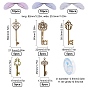 SUNNYCLUE Skeleton Key Charm DIY Jewelry Making Kit for Crafts Gifts, Including Alloy Pendants, Organza Fabric Wings, Clear Elastic Crystal Thread