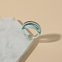 Anillo transparente acrílico de moda: anillo de mujer sencillo y elegante.