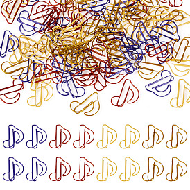 80шт. 4 цвета пластиковая скрепка для бумаги, музыкальная нота