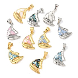 Латунь эмаль подвески, корабельные прелести, с естественной оболочке, долговечный, стойки покрытие