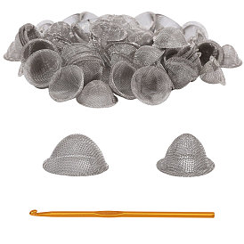 1двойные крючки для вязания из оксида алюминия, 150 шт. 2 стили сетчатые фильтры с ячеистыми отверстиями из нержавеющей стали