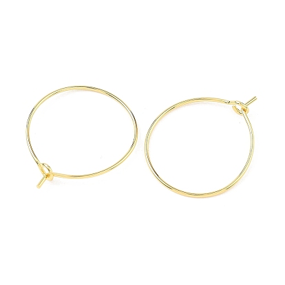SHEGRACE Brass Hoop Earring Findings, Wine Glass Charm Rings, Cadmium Free & Nickel Free & Lead Free