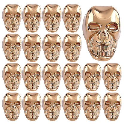 20шт. шт. пуговицы из сплава, череп, 1-луночное