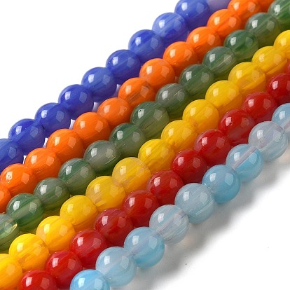 Непальские бусины лэмпворк ручной работы, круглые