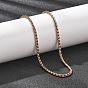 3мм 304 ожерелья из нержавеющей стали в виде змеевидной цепи для женщин