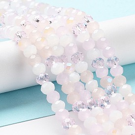 Glass Beads Strands, Faceted, Rondelle