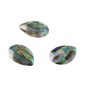 Paua Shell Cabochons, Teardrop