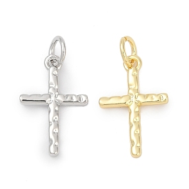 Латунные подвески, крест прелести, долговечный, без свинца и без кадмия, стойки покрытие, с целью перехода в кольце