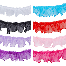 16м 8цвета полиэстеровые кружевные ленты плиссированные аксессуары для одежды