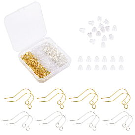 Железные крючки для сережек, с пластиковыми серьгами, Серьги спины