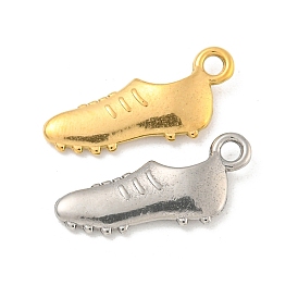 Ion Plating(IP) 304 Stainless Steel Pendants, Shoes Charm