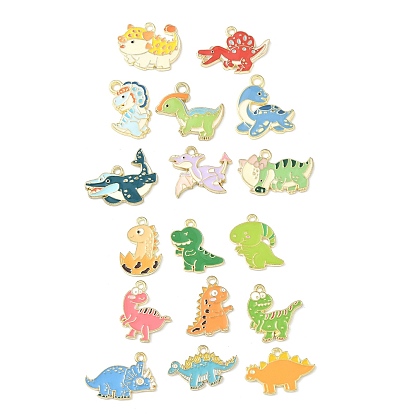 Подвески из эмали и сплава, динозавр