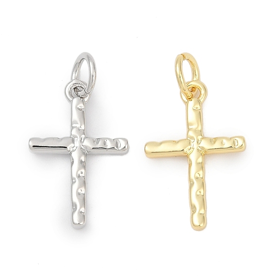 Латунные подвески, крест прелести, долговечный, без свинца и без кадмия, стойки покрытие, с целью перехода в кольце