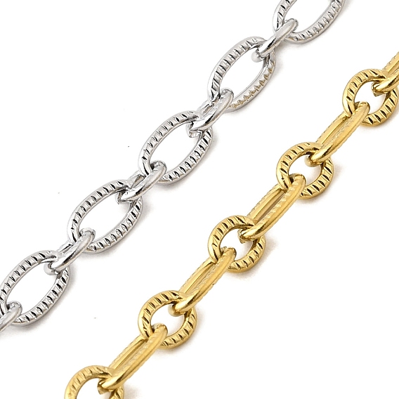 304 цепи из текстурированной нержавеющей стали с овальными звеньями, несварные, с катушкой